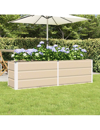 Fioriera Avorio 160 x 40 x 45 cm Acciaio