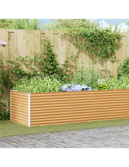 Letto rialzato da giardino 485 x 100 x 68 cm Acciaio zincato