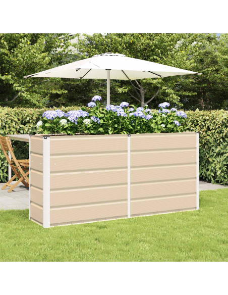 Fioriera Avorio 160 x 40 x 75 cm Acciaio