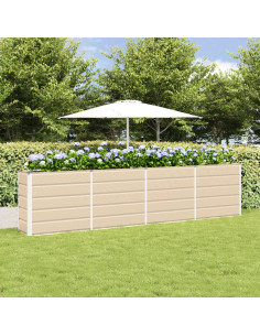 Fioriera Avorio 160 x 40 x 75 cm Acciaio