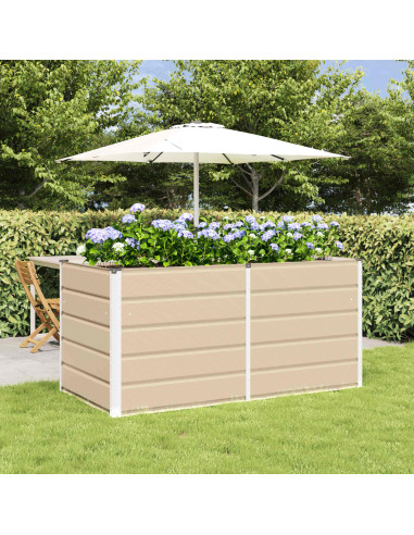 Fioriera Avorio 160 x 80 x 75 cm Acciaio