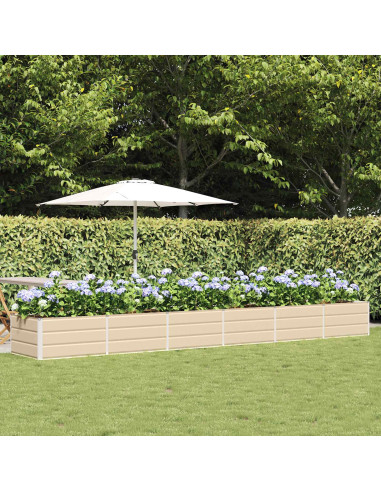 Fioriera Avorio 480 x 80 x 45 cm Acciaio