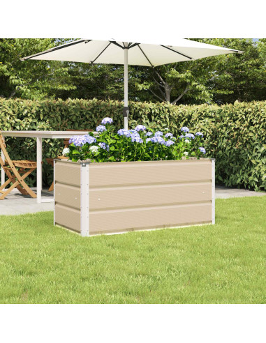 Fioriera Avorio 100 x 50 x 45 cm Acciaio zincato