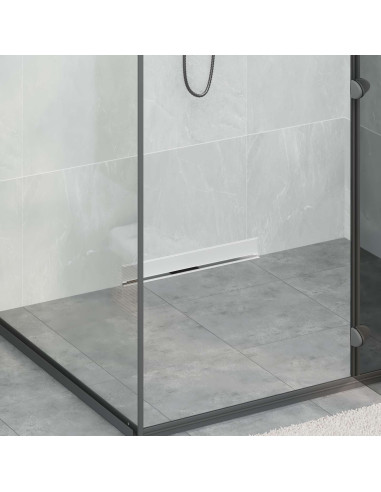 Scarico Doccia da Parete Argento 50 cm Acciaio Inox 304