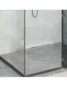 Scarico Doccia da Parete Argento 80 cm Acciaio Inox 304