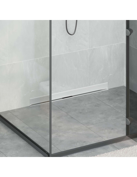 Scarico Doccia da Parete Argento 80 cm Acciaio Inox 304