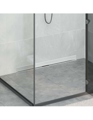 Scarico Doccia da Parete Argento 90 cm Acciaio Inox 304