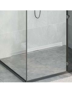 Scarico Doccia da Parete Argento 100 cm Acciaio Inox 304