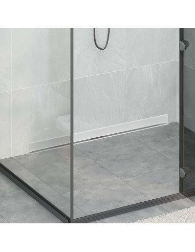 Scarico Doccia da Parete Argento 100 cm Acciaio Inox 304