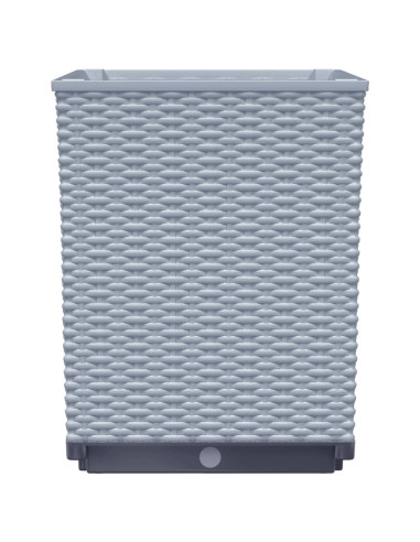 Fioriere 4 pz Grigio Chiaro 30x30x37 cm in Polipropilene