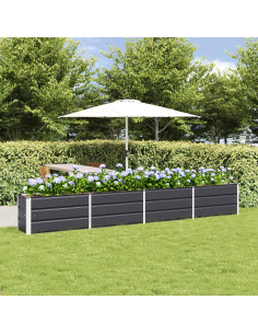 Fioriera Antracite 320 x 40 x 45 cm Acciaio