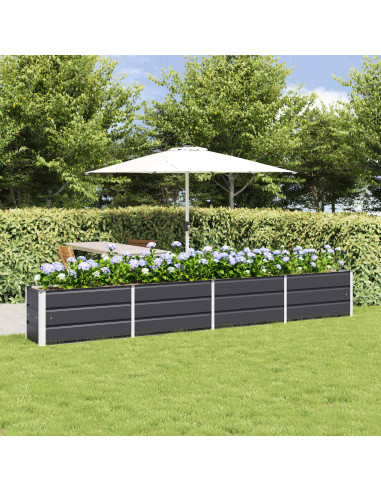 Fioriera Antracite 320 x 40 x 45 cm Acciaio