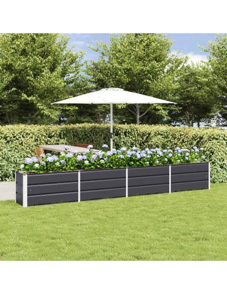 Fioriera Antracite 320 x 40 x 45 cm Acciaio