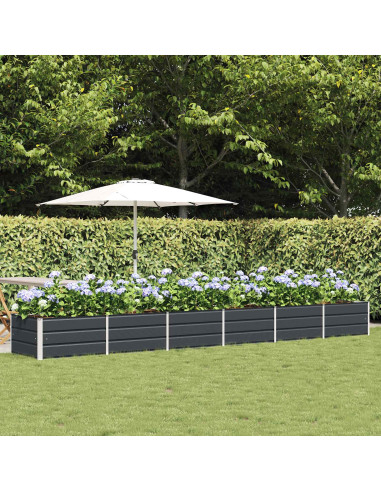 Fioriera Antracite 480 x 80 x 45 cm Acciaio