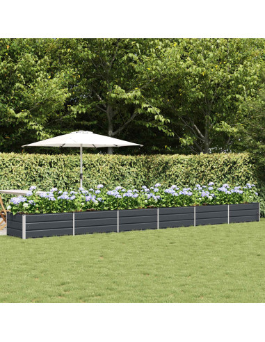 Fioriera Antracite 600 x 80 x 45 cm Acciaio