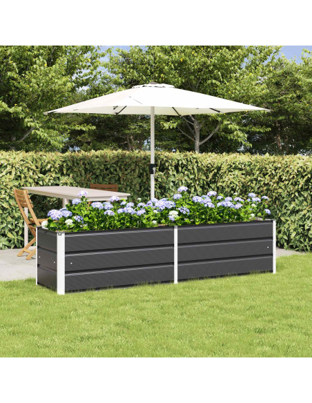 Fioriera Antracite 480 x 50 x 45 cm Acciaio zincato