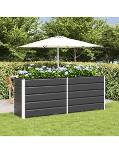 Fioriera Antracite 480 x 50 x 45 cm Acciaio zincato