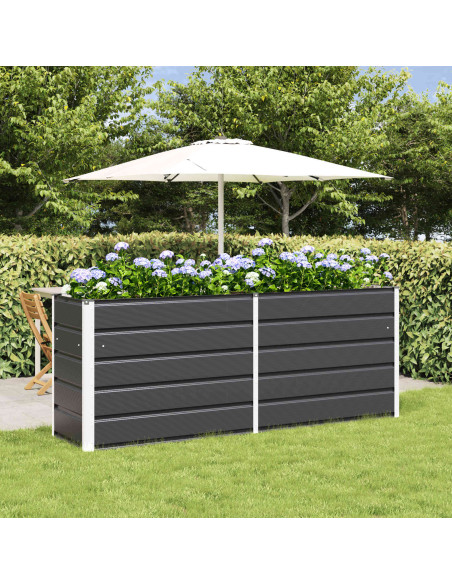 Fioriera Antracite 480 x 50 x 45 cm Acciaio zincato