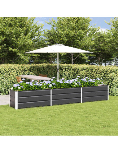 Fioriera Antracite 480 x 50 x 45 cm Acciaio zincato