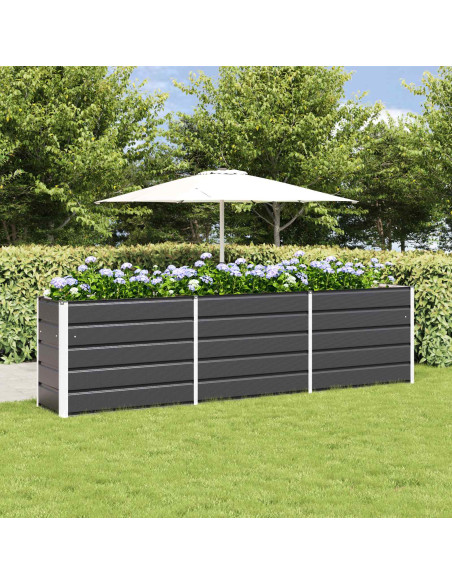 Fioriera Antracite 480 x 50 x 45 cm Acciaio zincato