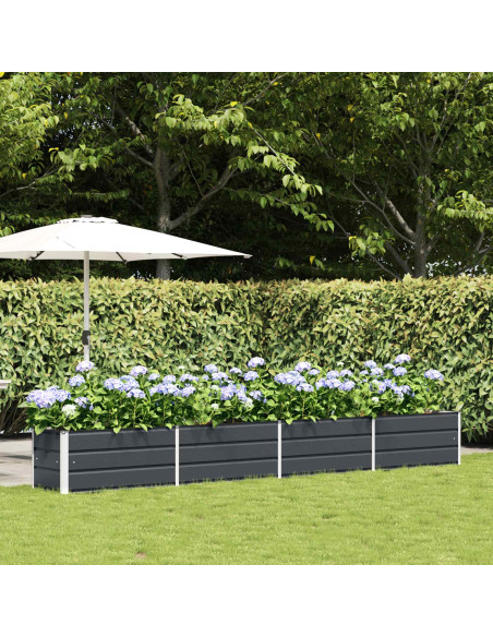 Fioriera Antracite 480 x 50 x 45 cm Acciaio zincato