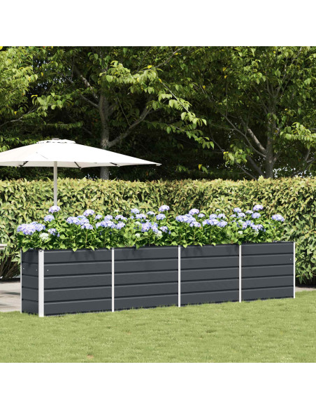 Fioriera Antracite 480 x 50 x 45 cm Acciaio zincato