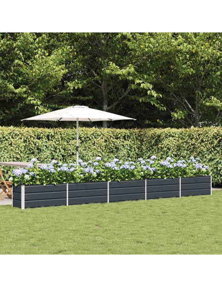 Fioriera Antracite 480 x 50 x 45 cm Acciaio zincato