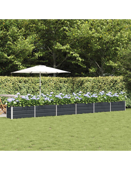 Fioriera Antracite 480 x 50 x 45 cm Acciaio zincato