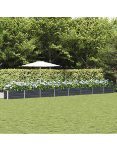 Fioriera Antracite 480 x 50 x 45 cm Acciaio zincato