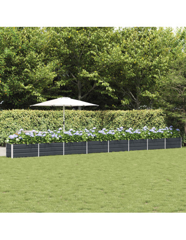 Fioriera Antracite 480 x 50 x 45 cm Acciaio zincato