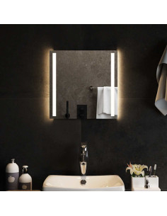 Specchio da Bagno con Luci LED 40x40 cm