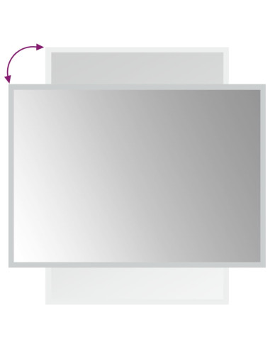 Specchio da Bagno con Luci LED 50x70 cm