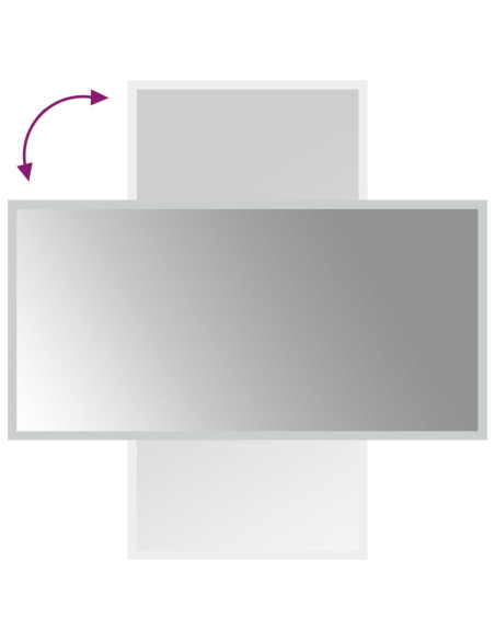 Specchio da Bagno con Luci LED 40x80 cm