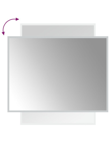 Specchio da Bagno con Luci LED 60x80 cm