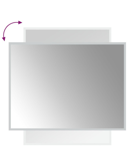 Specchio da Bagno con Luci LED 60x80 cm