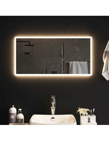 Specchio da Bagno con Luci LED 80x40 cm