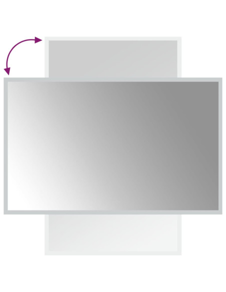 Specchio da Bagno con Luci LED 50x80 cm