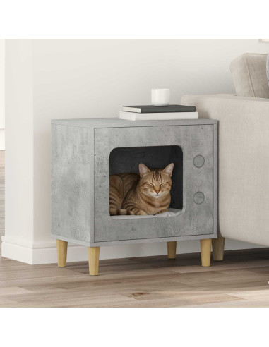 Casa per Gatti Calcestruzzo 51 x 30 x 52 cm Legno multistrato