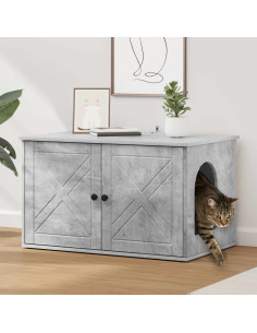 Casa per Gatti Calcestruzzo 85 x 55 x 50 cm Legno multistrato