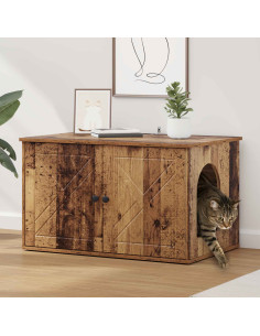 Casa per Gatti Legno vecchio 85 x 55 x 50 cm Legno multistrato