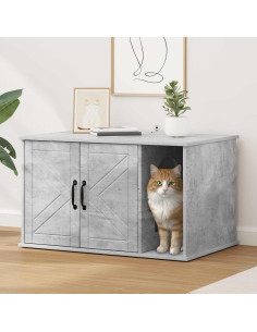 Casa per Gatti Calcestruzzo 85 x 55 x 50 cm Legno multistrato