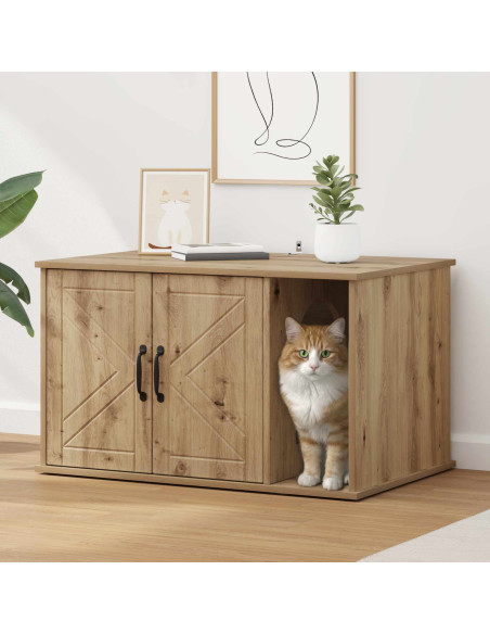 Casa per Gatti Rovere Artigianale 85 x 55 x 50 cm