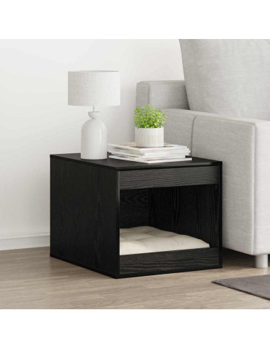 Rifugio per lettiera per gatti Rovere Nero 47 x 59 x 42 cm