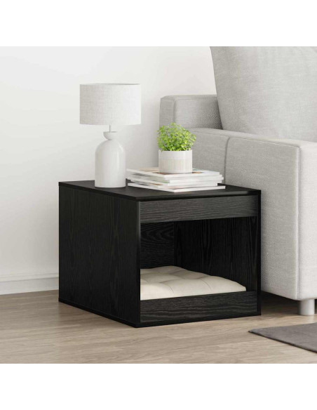 Rifugio per lettiera per gatti Rovere Nero 47 x 59 x 42 cm