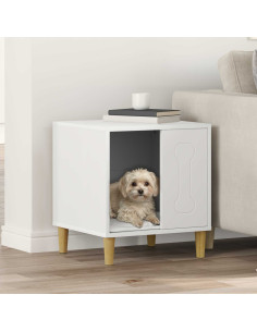 Cuccia per cani Bianco 44 x 42 x 49 cm Legno multistrato