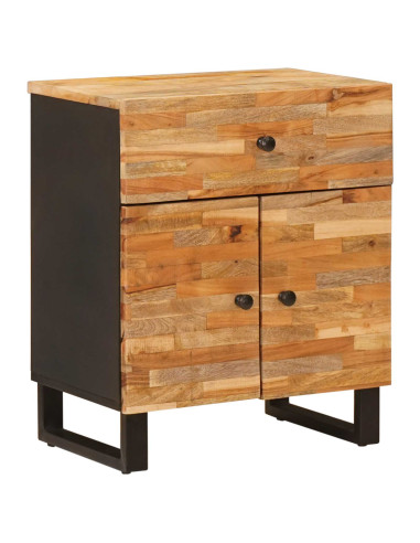 Mobiletto da Letto con cassetto Marrone 50 x 33 x 60 cm