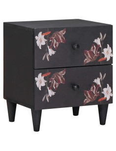 Comodino Marrone 40 x 33,5 x 46 cm Legno di mango massello