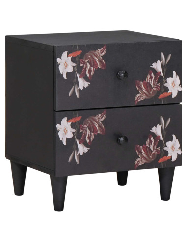 Comodino Marrone 40 x 33,5 x 46 cm Legno di mango massello