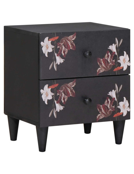 Comodino Marrone 40 x 33,5 x 46 cm Legno di mango massello