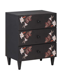 Comodino Multicolore 50 x 33 x 60 cm Legno di mango massello